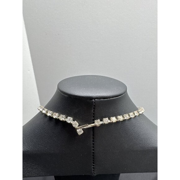 Vintage Rhinestone Necklace Wedding Bridal Jewelry - Picture 3 of 6